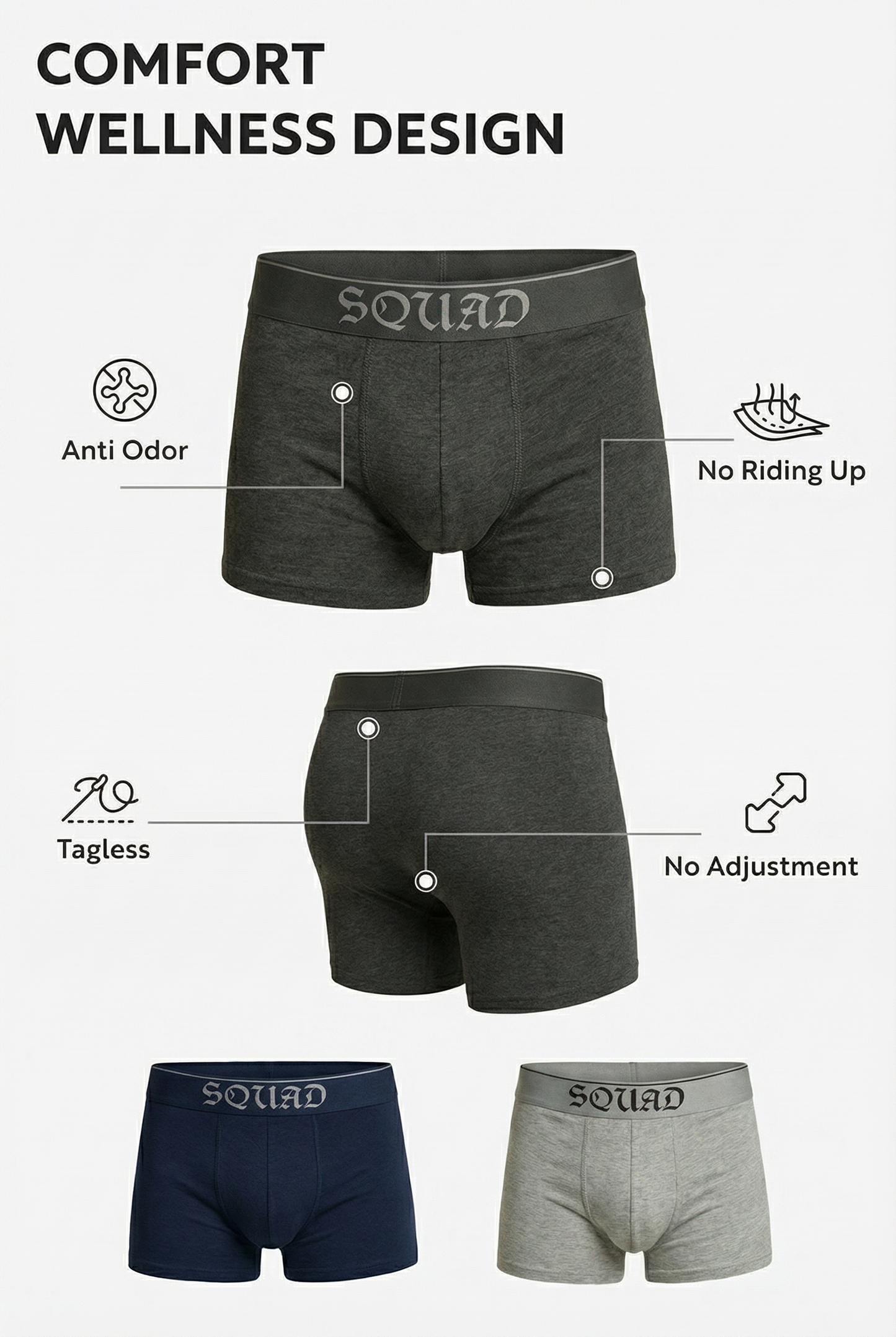 SQUANDIES - Breathable Underwear