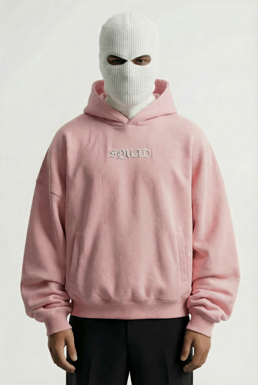 SQUAD PEAK PINK HOODIE